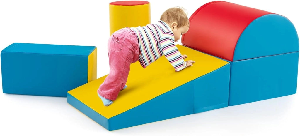 Set di 5 Blocchi con Diverse Forme e Colori, Giocattolo per Arrampicata e Strisciamento, Aiuta i Bambini a Crescere (Stile 4)