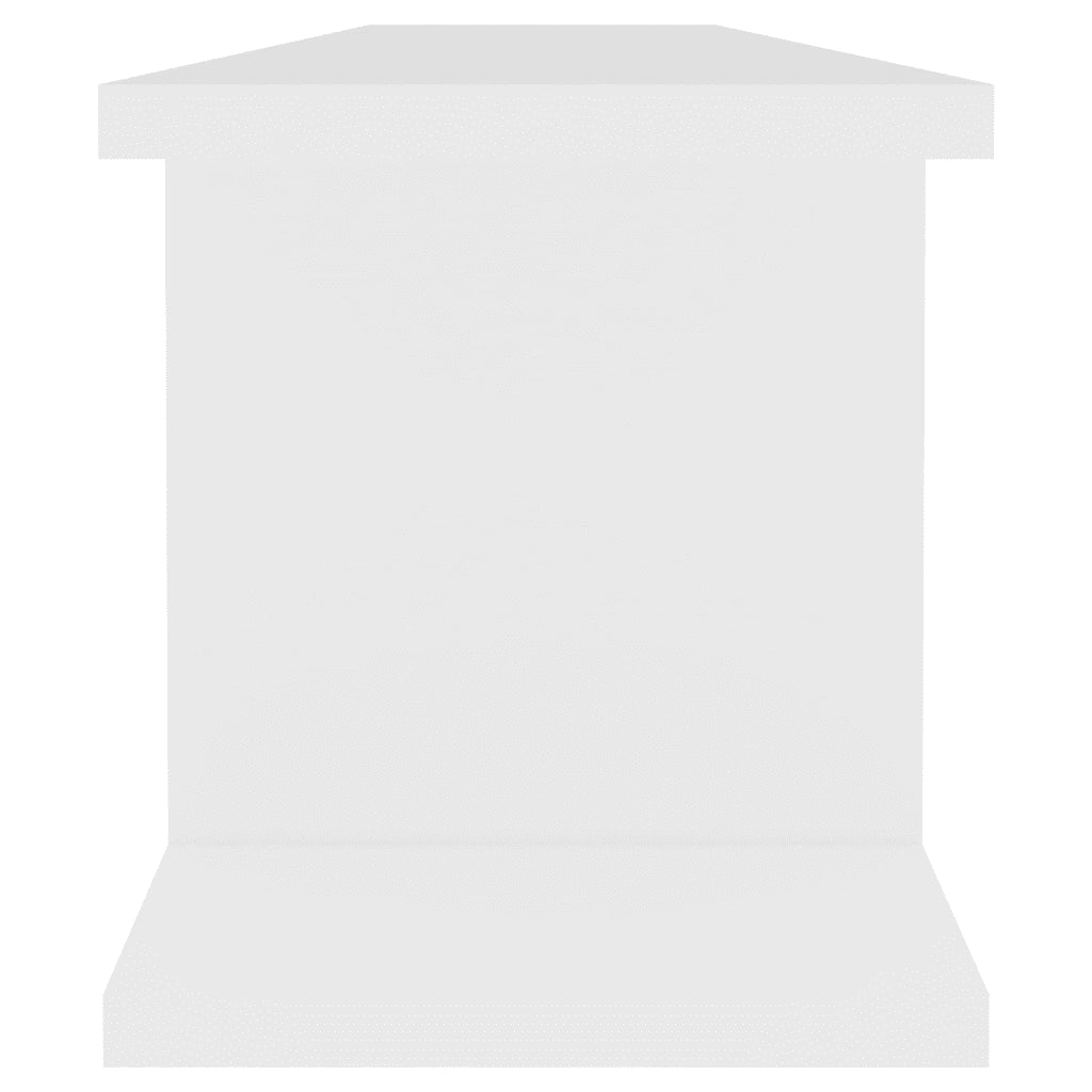 Mensole a Muro 2 pz Bianche 90x18x20 cm in Truciolato cod mxl 64788