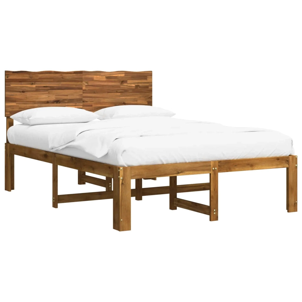 Letto matrimoniale con testiera ROSTOCK Naturale 152 x 203 cm 3405501