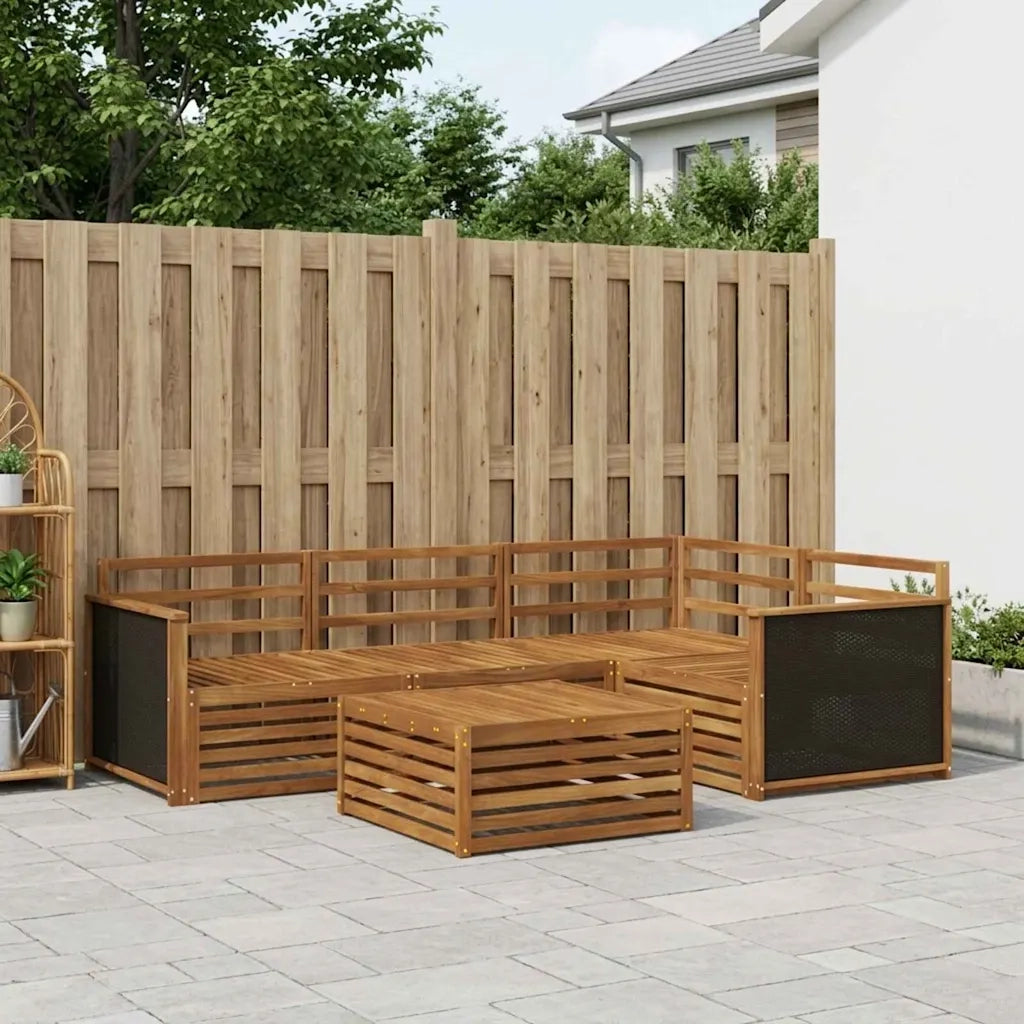 Set di divani da esterno 5 pcs Naturale 79 x 79 x 37 cm 3383312