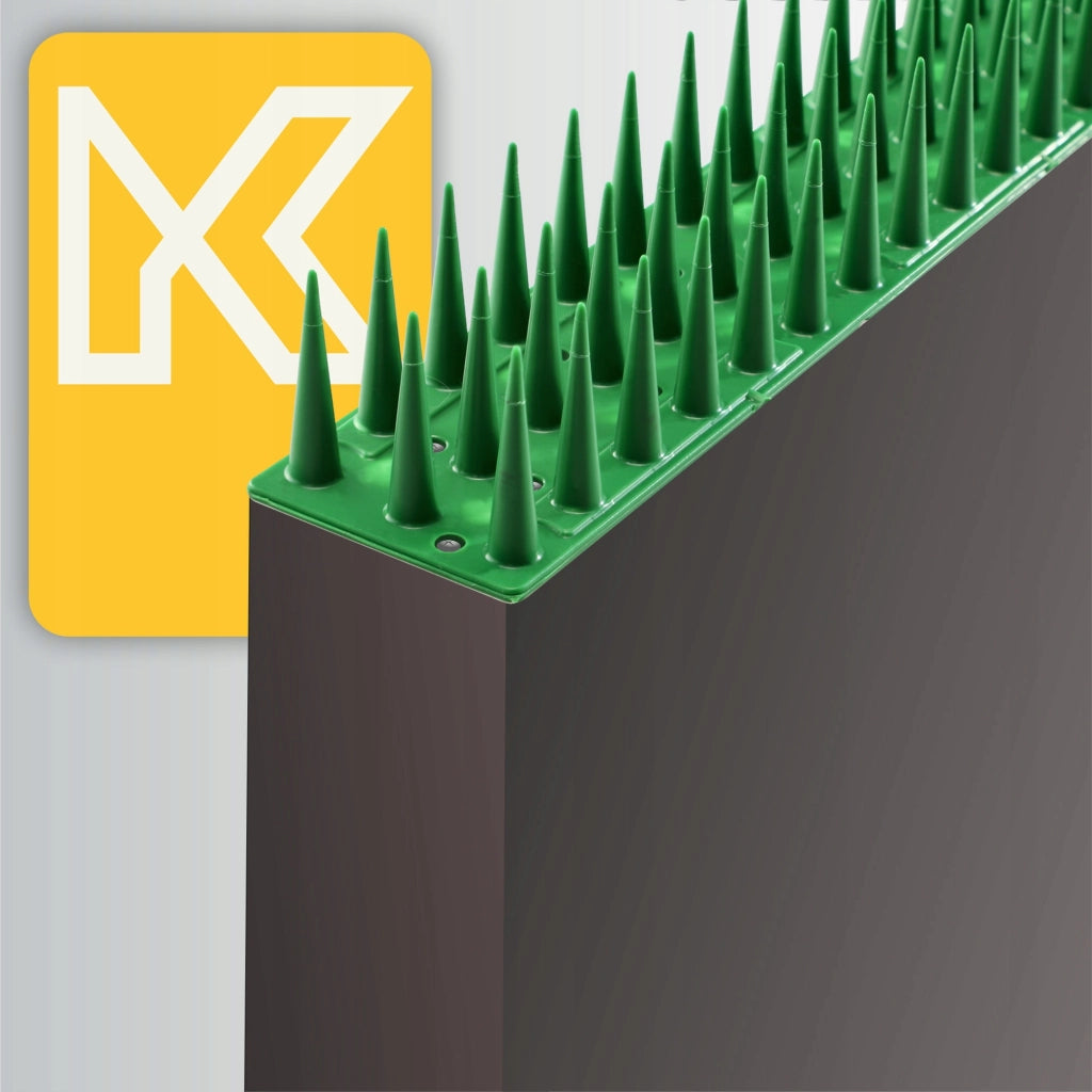 Punte anti-piccioni KADAX, 51 cm, in plastica densa e resistente, 48 pezzi