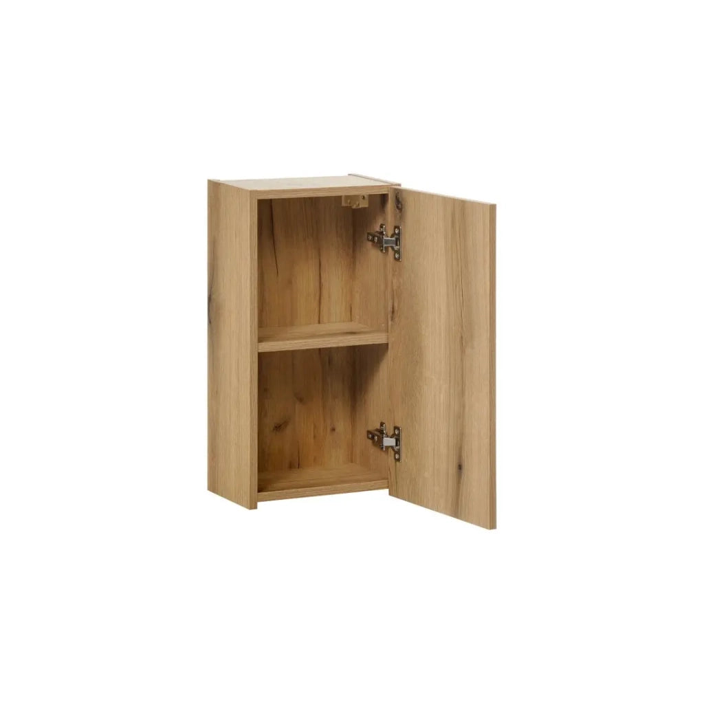 Mobile da bagno VANO - 1 porta - Colore rovere - L30 × P57 × H18 cm - Da appendere