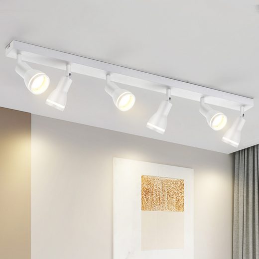 ZMH Faretto da soffitto a sospensione 6 luci GU10 moderni per cucina corridoio salone