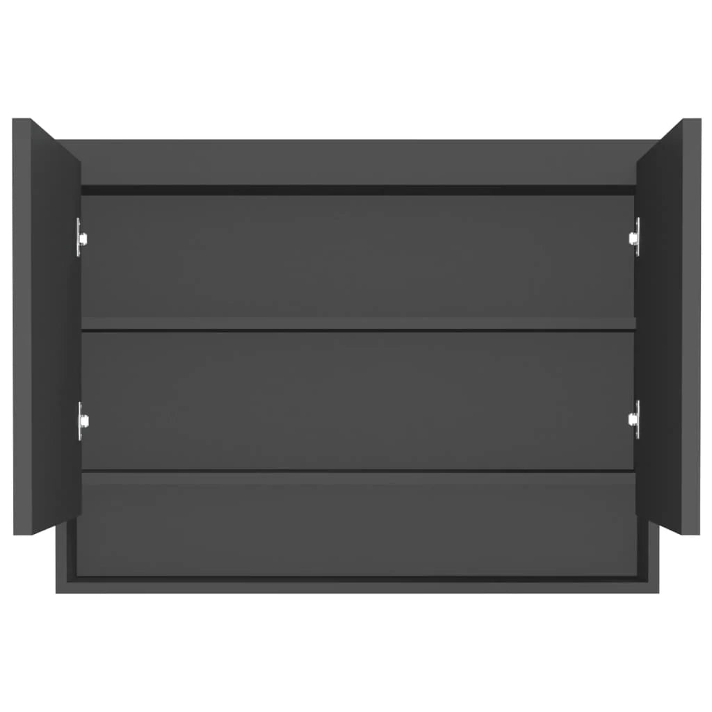 Mobiletto con specchio da bagno 80 x 15 x 60 cm MDF antracite 02_0006710