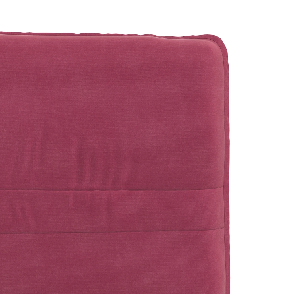 Sedie da Pranzo 4 pz Rosso Vino in Velluto 3315349