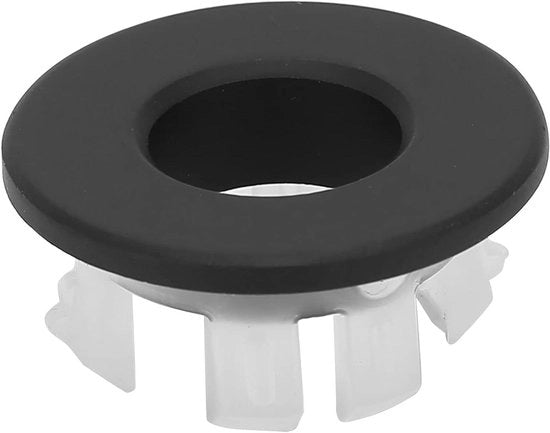 Copertura di Protezione per Vasca da Bagno con Scolo Decorativa per Bagno (nero)