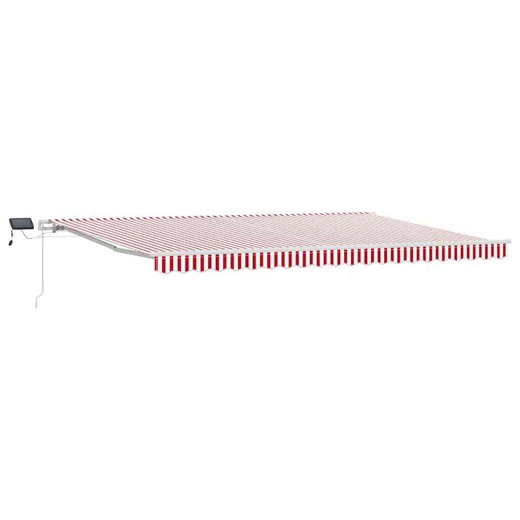 Tenda Retrattile Rosso e Bianco 500 × 300 cm Tessuto e acciaio 3331262