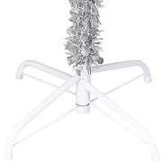 Albero di Natale Preilluminato con Palline Argento 120 cm PET 3077694