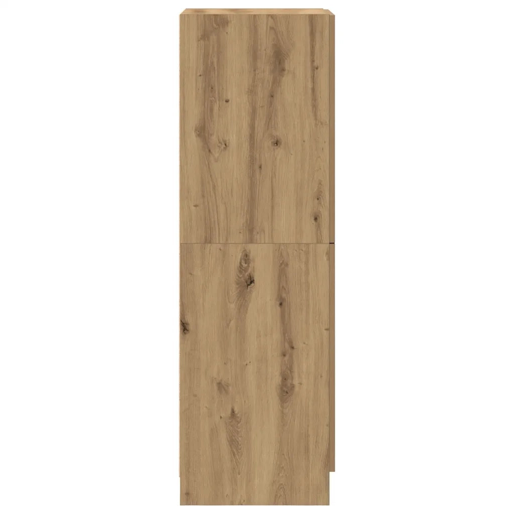 Pensile da cucina | Armadietto Cucina Rovere Artigianale 38x41,5x131,5 cm in Legno