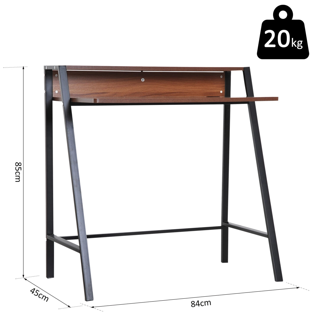 Scrivania ¨C Zephmum ¨C Legno Noyer Nero 84x45x85 cm