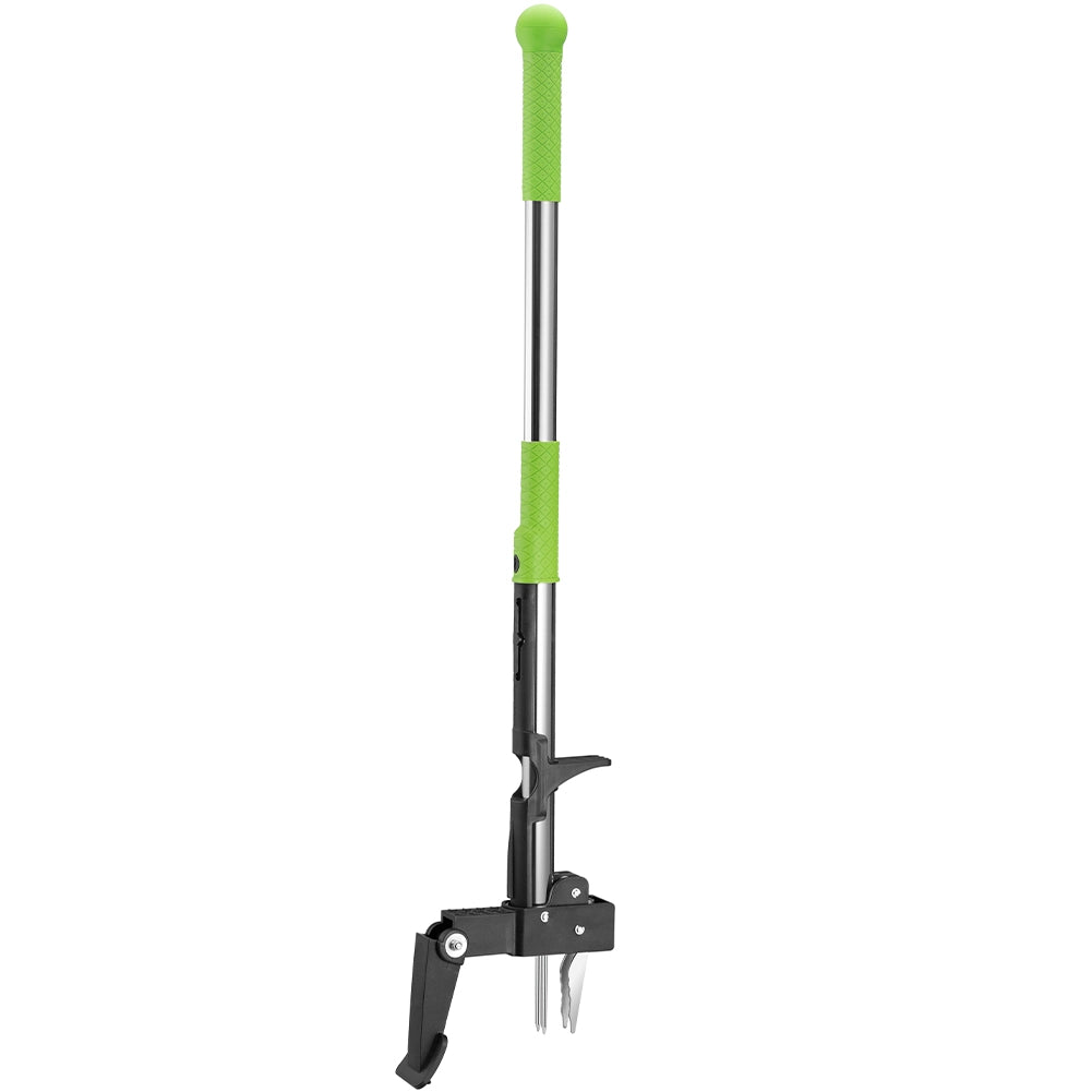 Estrattore per Erbacce con Artigli e Pedale per Giardino in Acciaio Inox Verde
