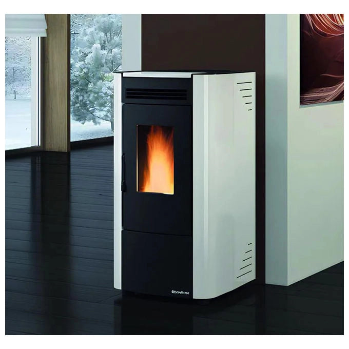 La Nordica Stufa a Pellet Ventilata 6,5 kW Bianco