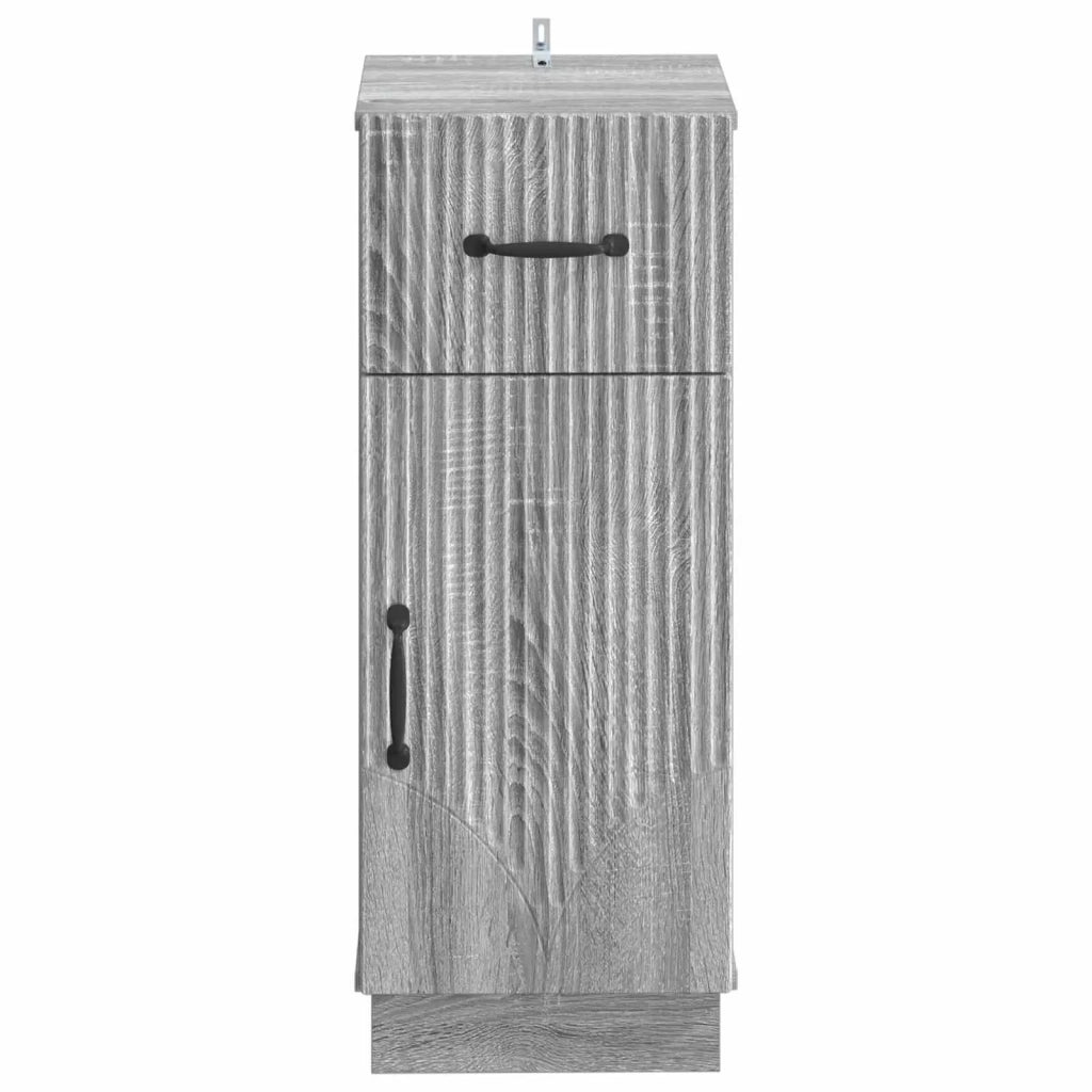 Mobiletto da Bagno HOORN Sonoma grigio 30 x 31 x 77 cm 897271
