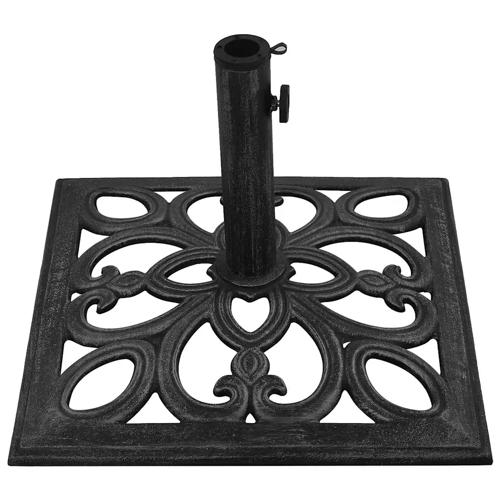 Base per Ombrellone Nera 47x47x33 cm in Ghisa cod mxl 61587