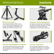 Mantona Treppiede video Dolomit 4000, 170cm