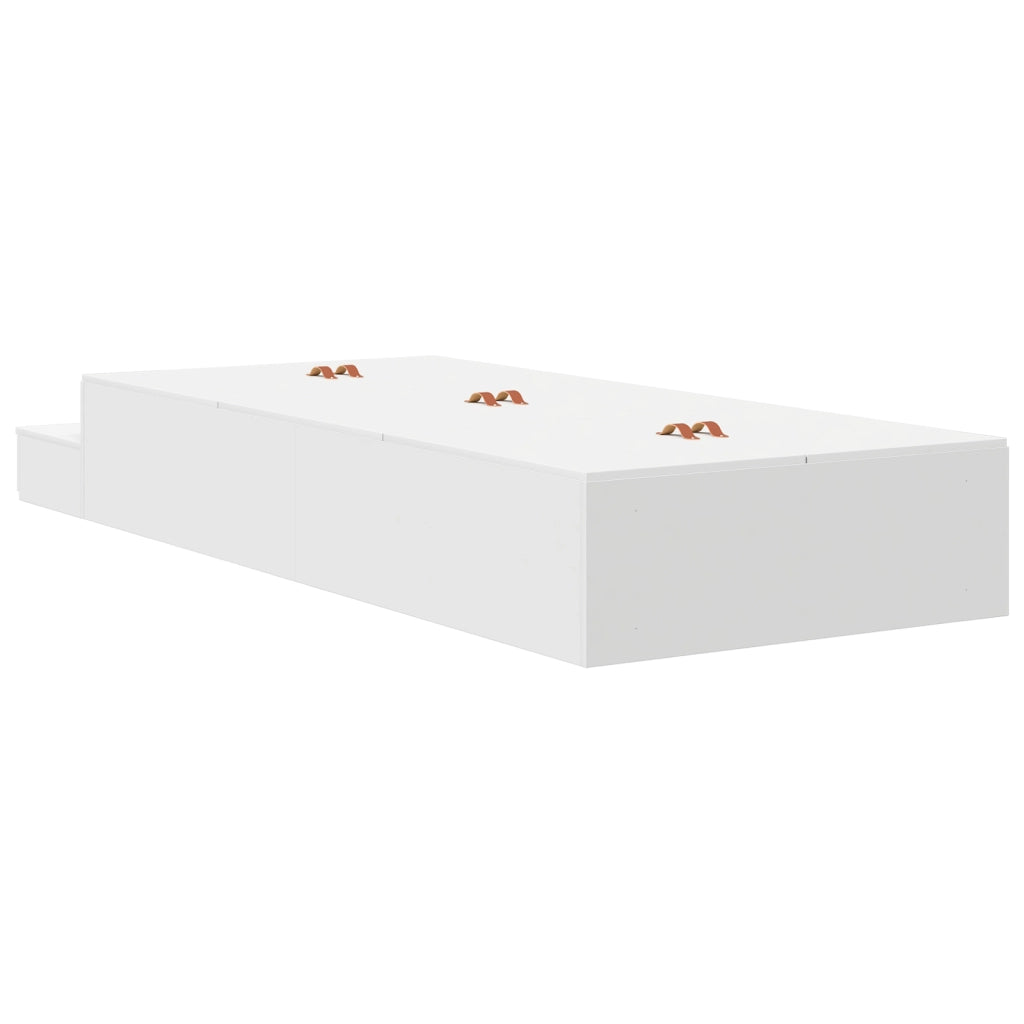 Struttura Letto con Contenitore Bianca 80x200 cm