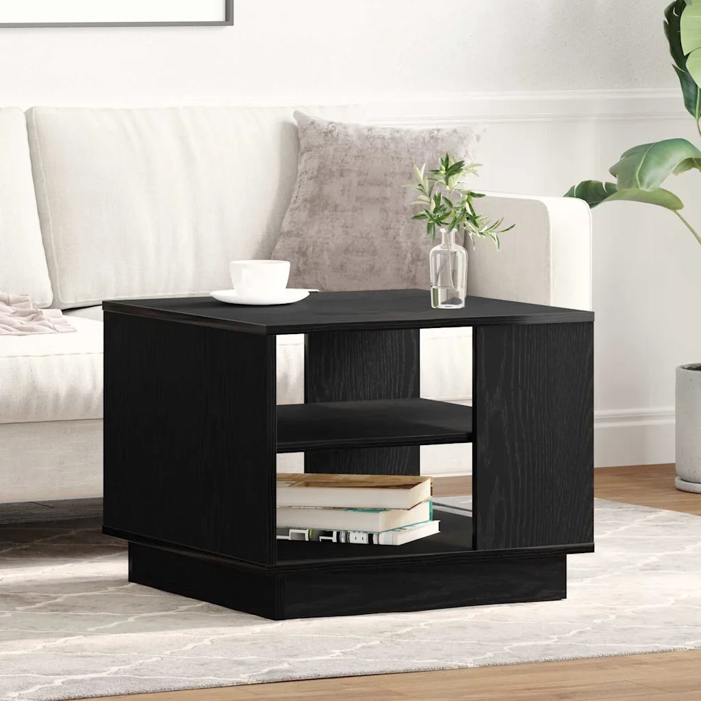 Tavolino da salotto | Tavolino da caff¨¨ | Tavolino da Soggiorno Rovere Nero 55 x 55 x 42 cm