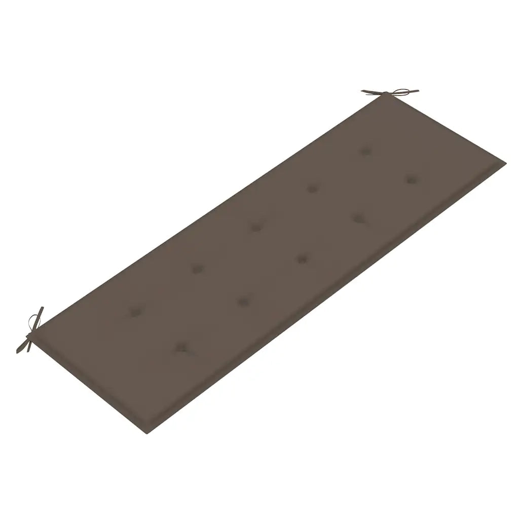 Panchina da Giardino | Panca da Giardino 3 Posti e Cuscino 150cm Massello Eucalipto