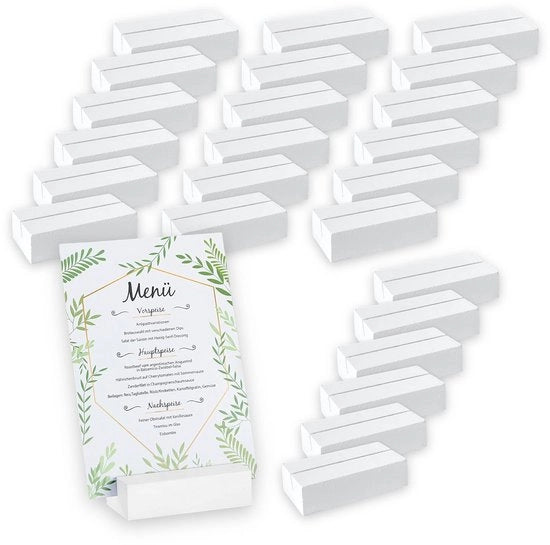 Set di 24 Cartucce in Legno - Cartucce per Tavola - Cartucce per Menu - Cartucce per Posto - Cartucce per Invito - Ideale per Matrimoni - Cartucce per Tavola