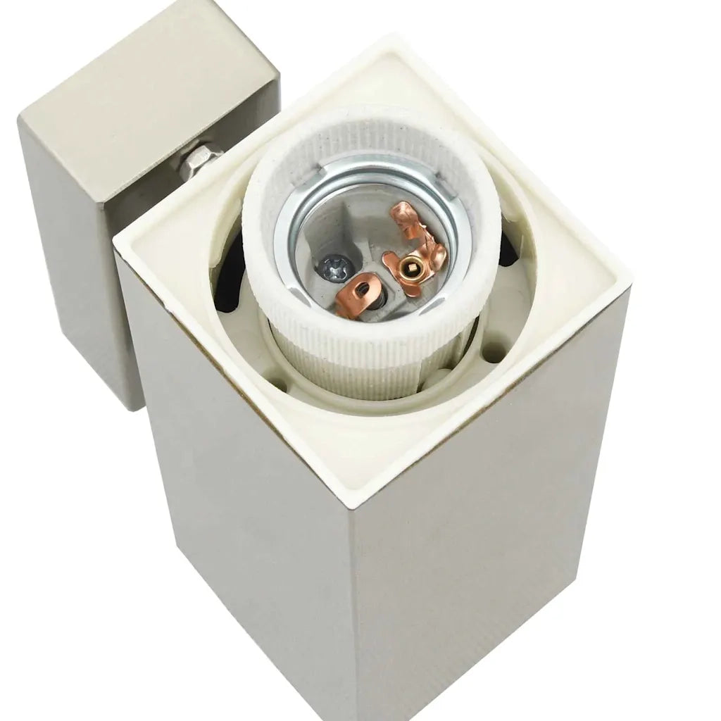 Lampada da Parete Esterna 2 pz Argento 10.5 x 6 x 33 cm CFW5366360