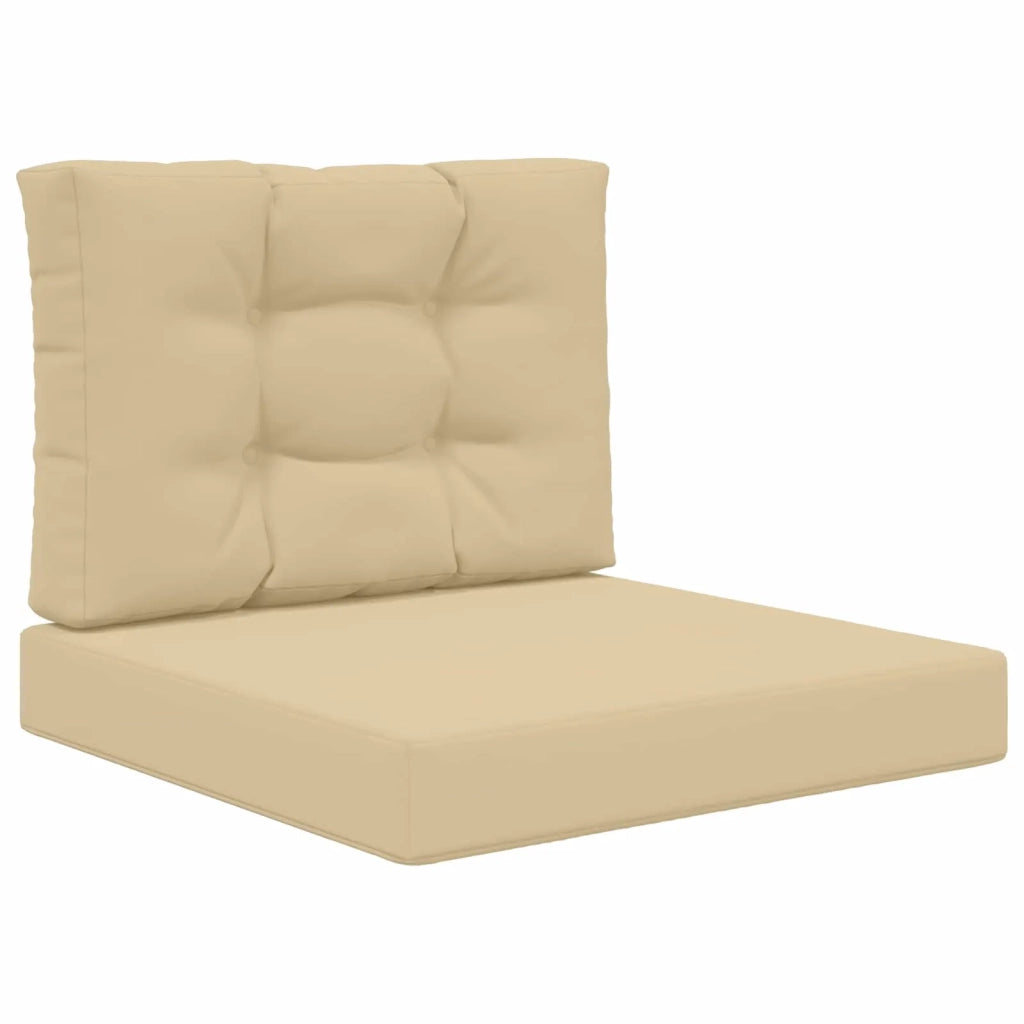 Cuscino per divano da esterno 2 pcs Beige Poliestere