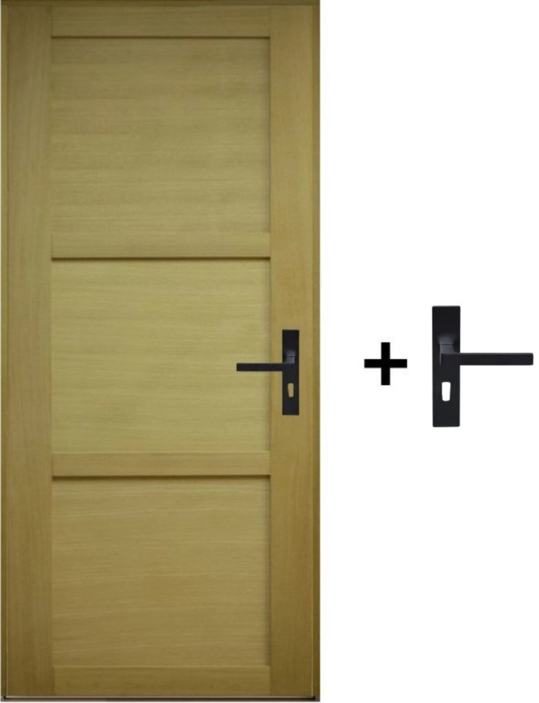 Blocco Porta Ayous 3 Pannelli H204 x L73 Pannello Laterale Sinistro a Spinta + Maniglia