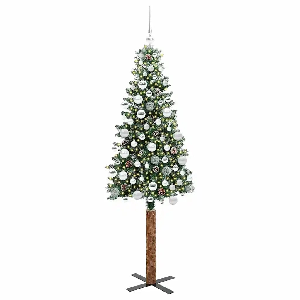 Albero di Natale snodato con 300 LED con supporto Verde 180 cm 3394904