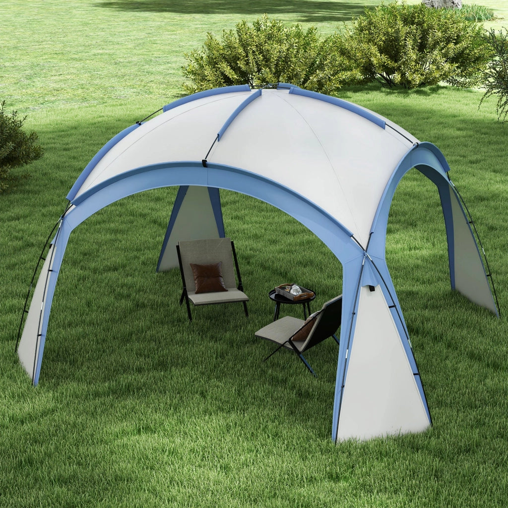 Gazebo da Giardino 3,5x3,5m ¨C Xylo ¨C Impermeabile Azzurro con Porta