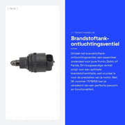Vitale valvola di scarico di alta qualità in ABS - Cappotto del serbatoio di carburante - Adatto per Punto/Doblo/Panda - Numero di riferimento OE 71718105 - Lunga durata - Alta resistenza agli impatti - Cappotto del serbatoio di carburante