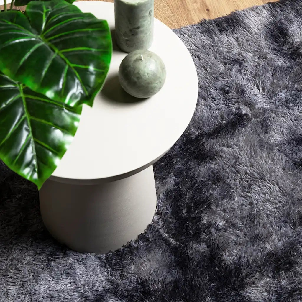 vidaXL Tappeto Shaggy a Pelo Lungo NAVARRA Grigio Scuro 160x160 cm