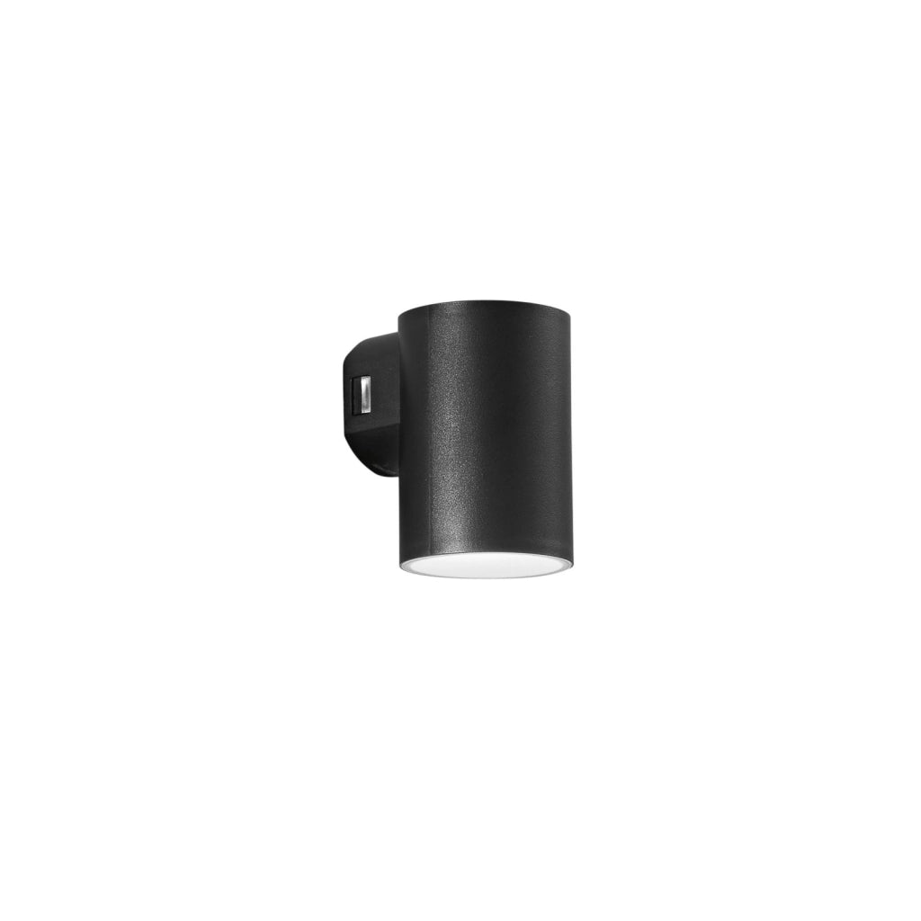 APPLIQUE LED POLO NERA TONDA 8W 980LM CCT 3000K / 4000K IP65 7,8X9,9X11,5CM