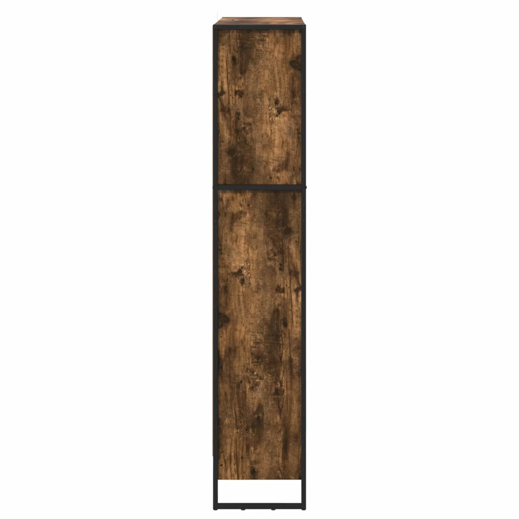 Armadio per Libri 2 pcs Quercia Fumosa 80 x 30 x 155 cm 3403006