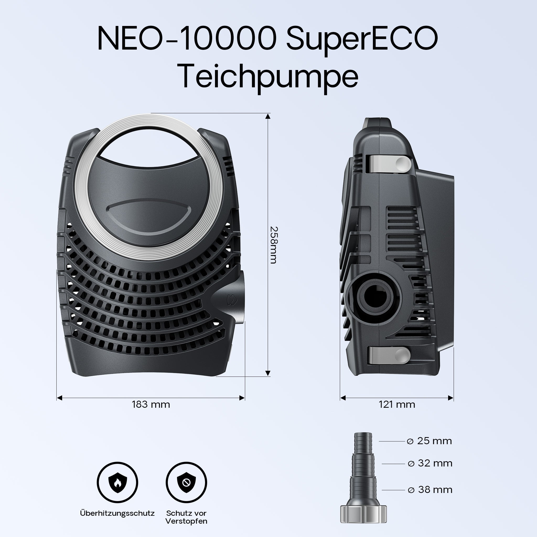 Set Filtro 60.000l Chiarificatore 36W Pompa NEO10000 80W