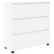 Mobile contenitore minimalista con cassetti 80 x 31 x 81 cm legno ingegnerizzato bianco 02_0054621