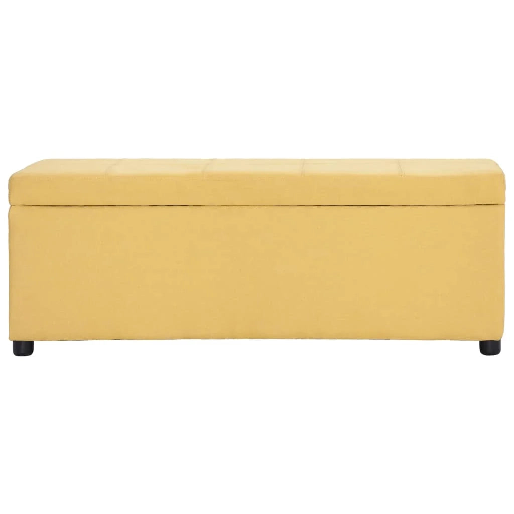 Panca con vano contenitore 116 cm poliestere giallo 02_0010963