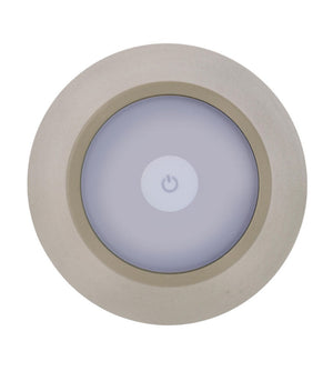 Lampada  da Tavolo Ø12x38 cm in Metallo Etna Tortora