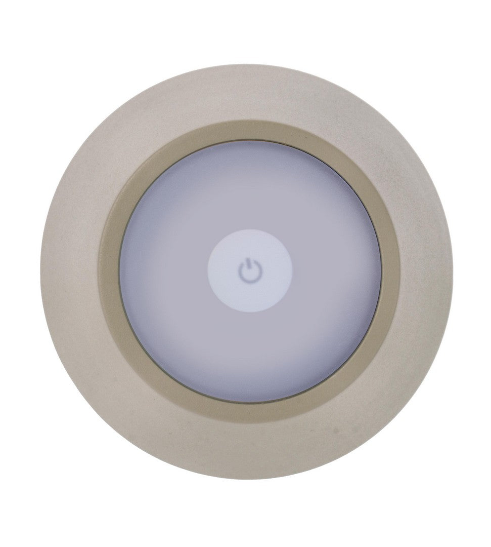 Lampada  da Tavolo Ø12x38 cm in Metallo Etna Tortora