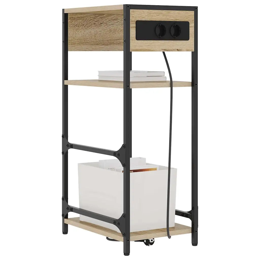 Comodino | Armadio da Notte | Mobiletto da notte Rovere Sonoma 40 x 27 x 76 cm