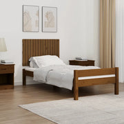 Testiera da Parete Ambra 95,5x3x60 cm in Legno Massello di Pino 824836