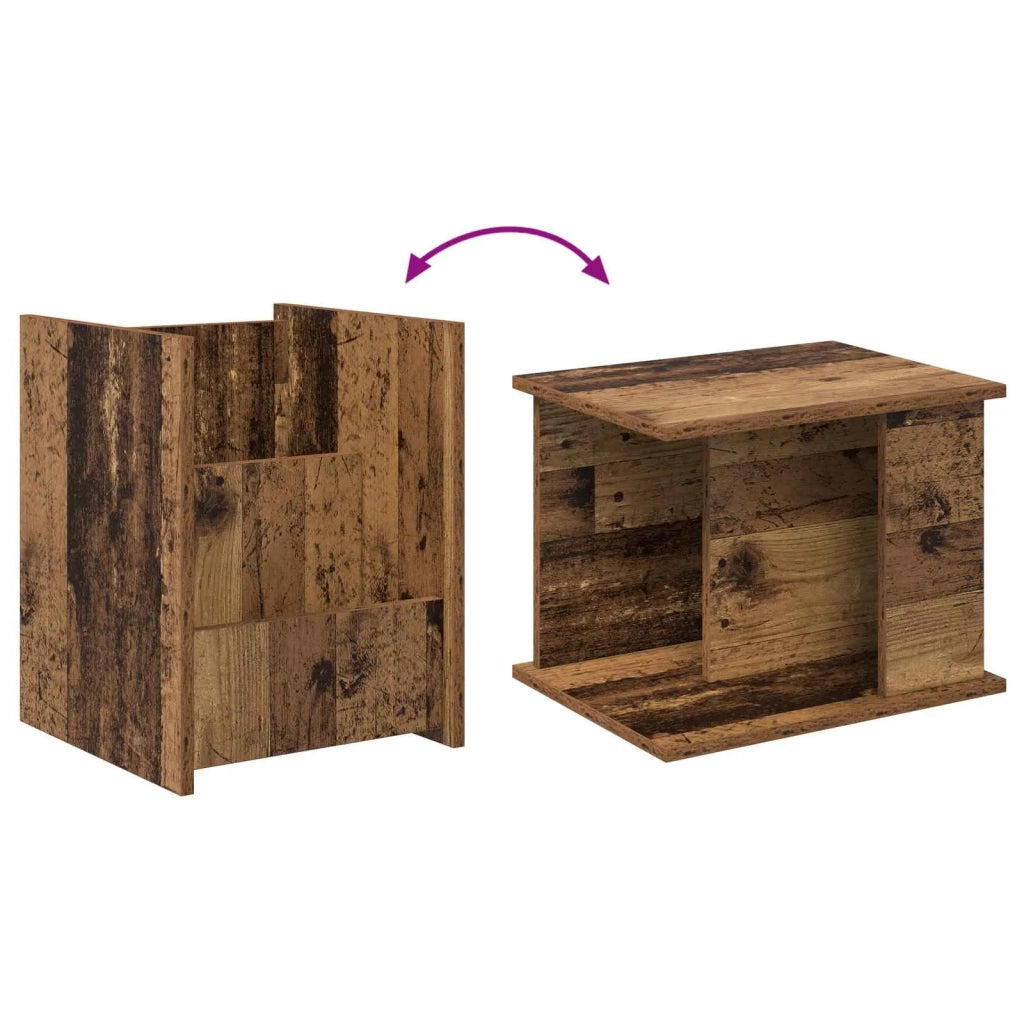 Scaffale per riviste Legno vecchio 35 x 35 x 45 cm CFW3986864