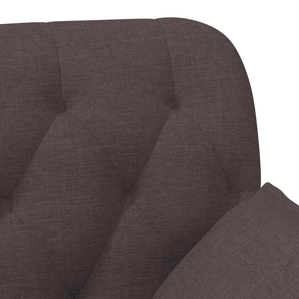 Loveseat con bottoni imbottiti Marrone Scuro 111 x 68 x 80 cm 42041800