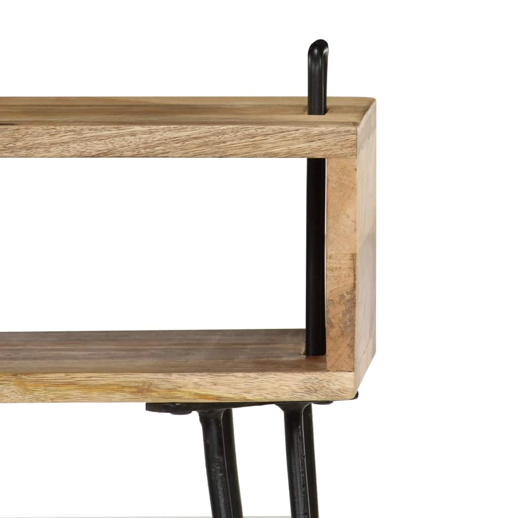 Comodino cassettiera mobile per camera da letto legno massello di mango 40 x 34 x 47 cm 1402085
