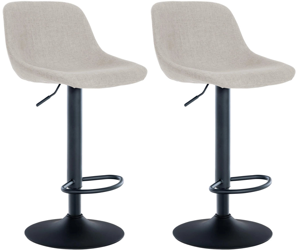 Sgabello da bar 2er Loft crema,Tessuto
