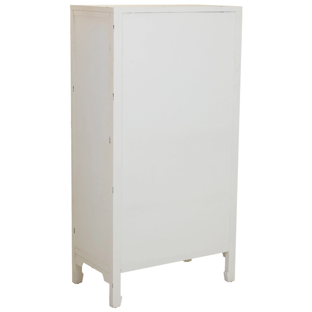 Armadio in legno bianco 70x40x135h