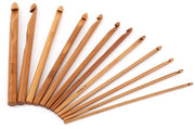 Set di ago da cucire 20 pezzi - Manico in bambù - Punti metallici - Diversi diametri 1,0-2,75 mm - Incluso astuccio - Peso leggero 165 g - Ago da cucire a maglia