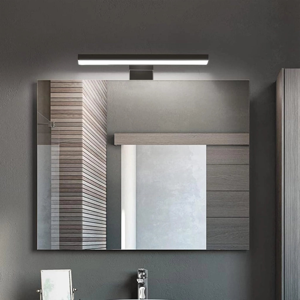 APPLIQUE DA BAGNO LED 60 CM NERO per cornice specchio luce faretto