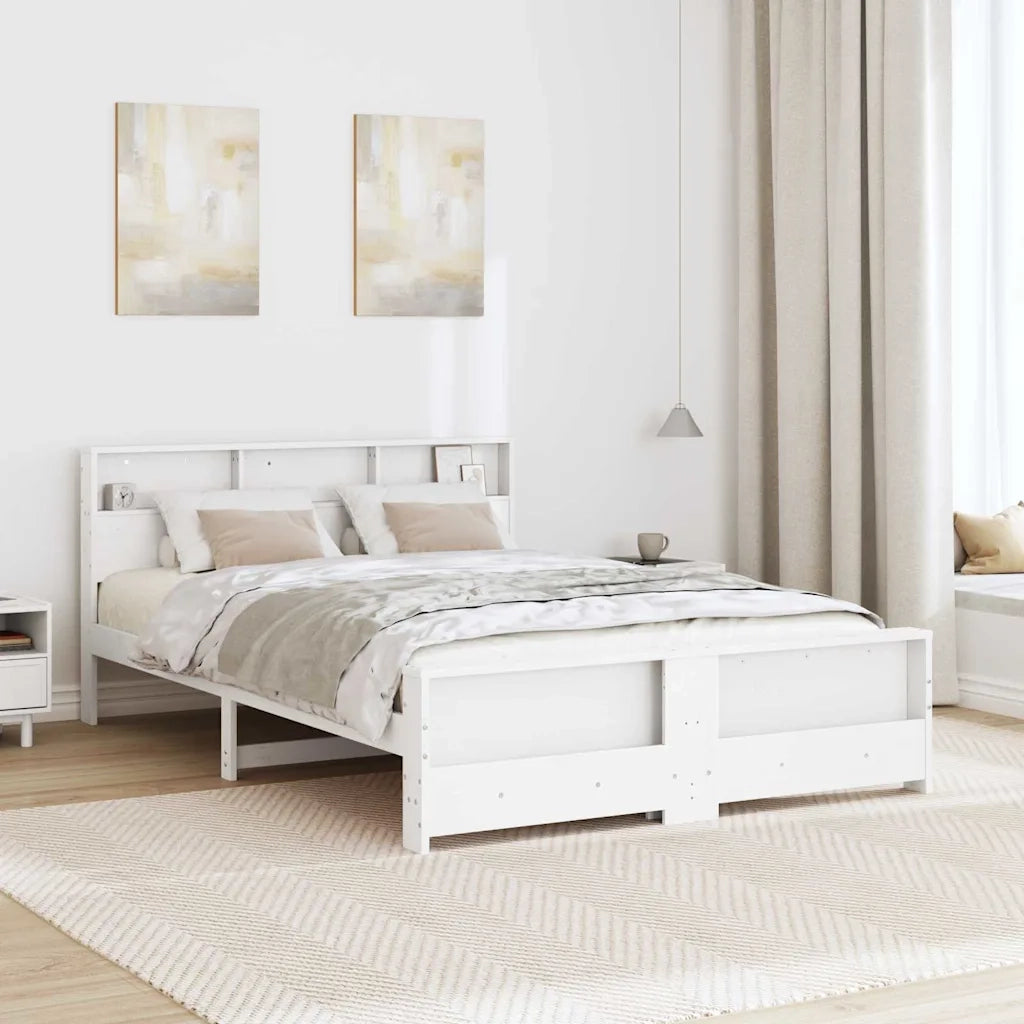 Struttura del letto Bianco 140 x 200 cm Legno multistrato 3394226