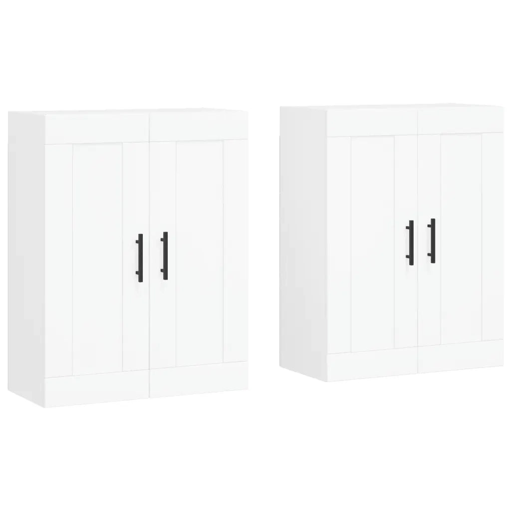 Armadietti a Parete 2 pz Bianchi in Legno Multistrato CFW4796947