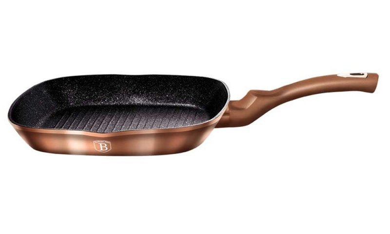 Berlinger Haus BH-1521 Padella per griglia in granito - Pentolame antiaderente 28 cm