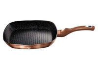Berlinger Haus BH-1521 Padella per griglia in granito - Pentolame antiaderente 28 cm